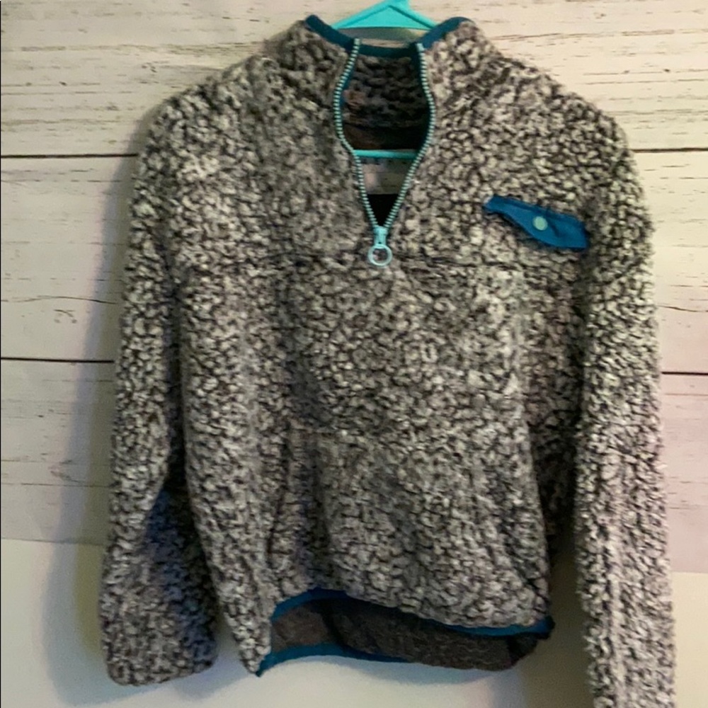 Aeropostale gray and blue sweater